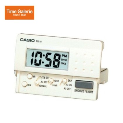 Casio PQ-10-7R White Tone Digital Table Clock
